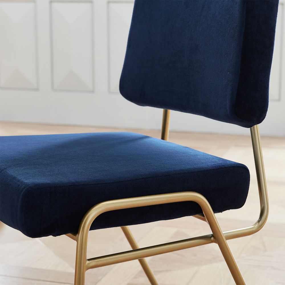 West elm wire frame clearance upholstered dining chair
